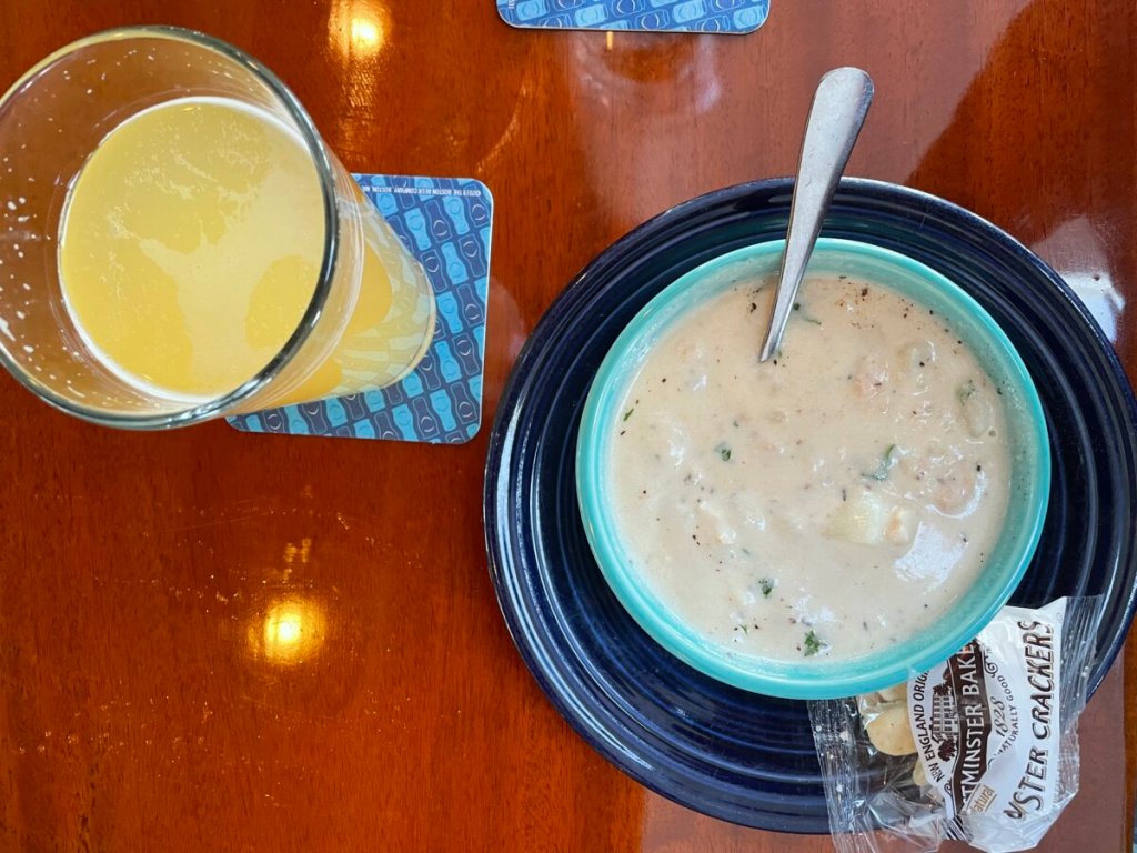 waterfront clam chowder